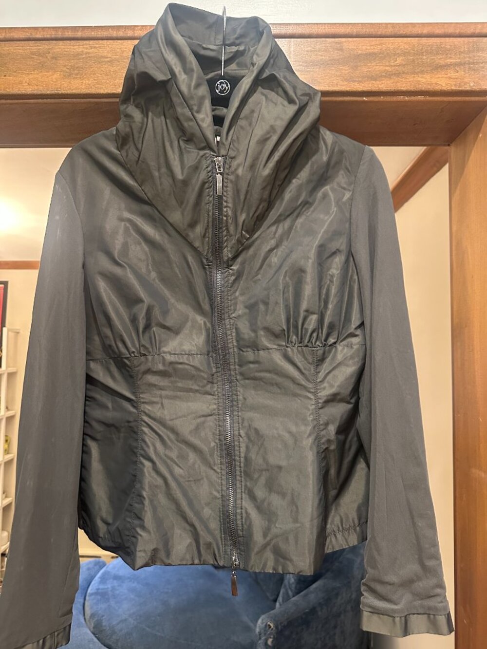 Solo Moda Dark Green Mesh Women's Jacket, Size 12